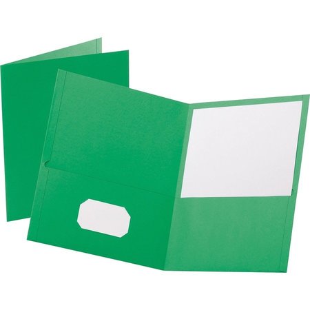 OXFORD Folder, 2-Pocket, Letter, Grn Pk OXF57503
